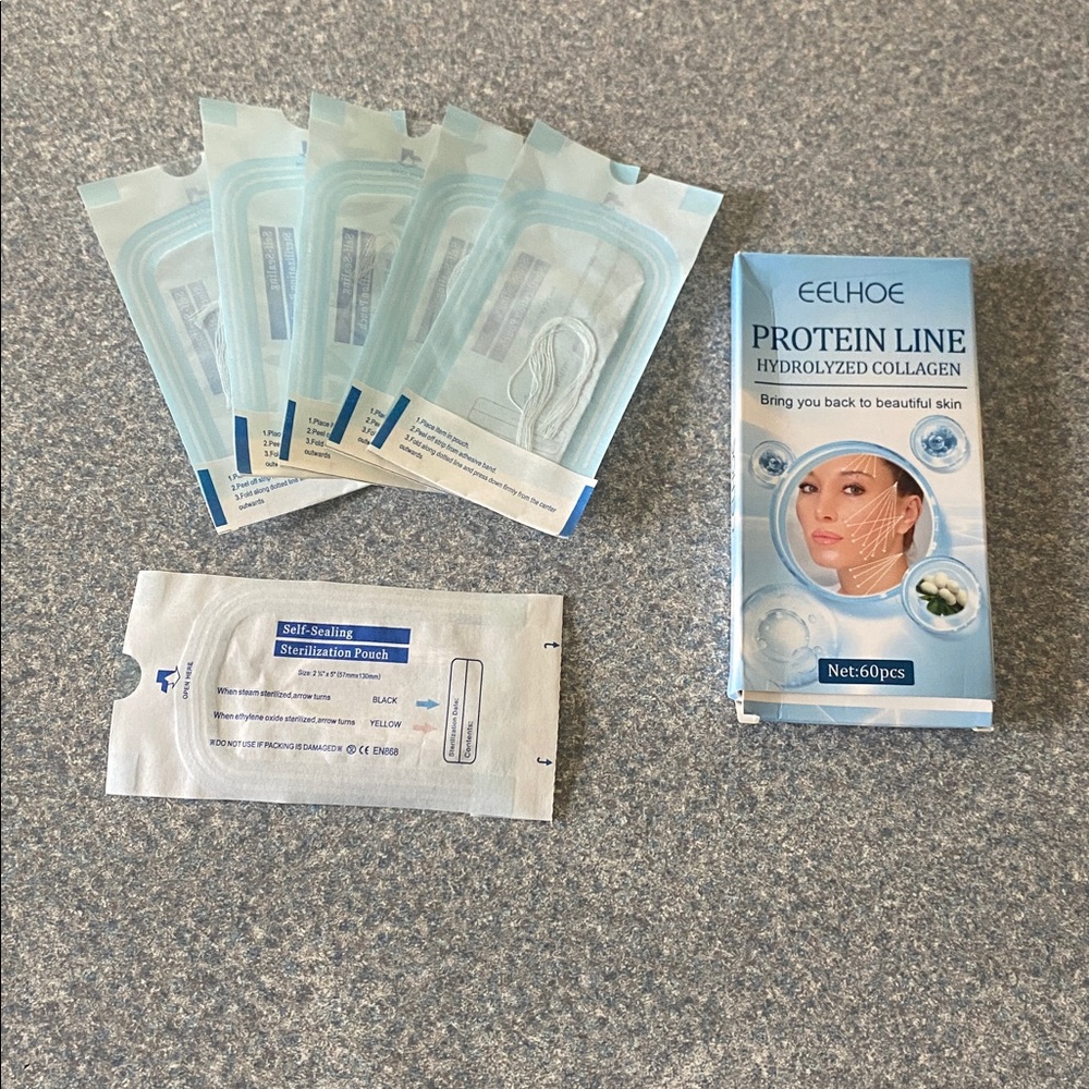 Protein Line Hydrolyzed Collagen Patches - White